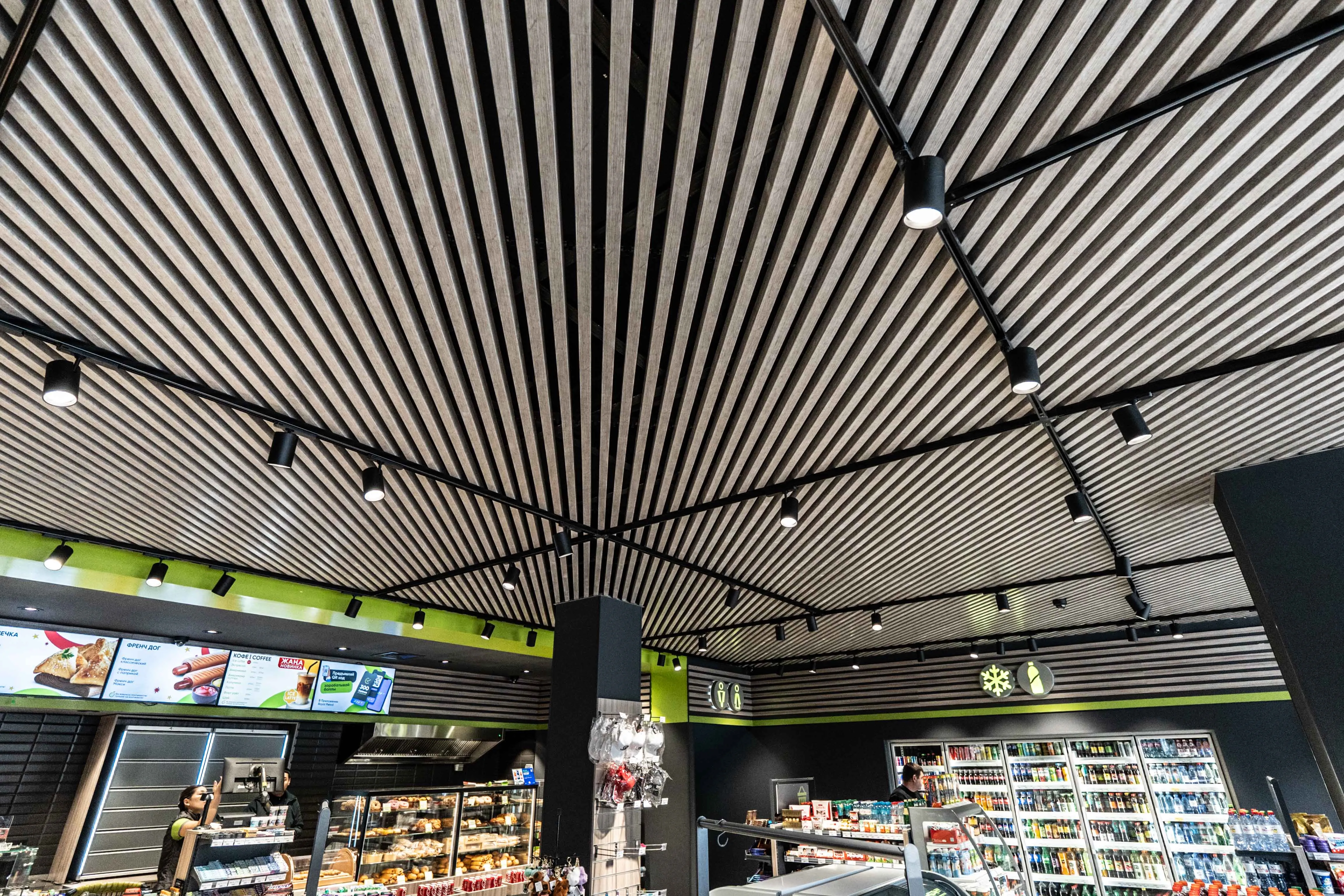 Кубический потолок APROFIL, для бизнеса, АЗС Royal Petrol, г. Алматы, ул. Байтурсынова, 2025