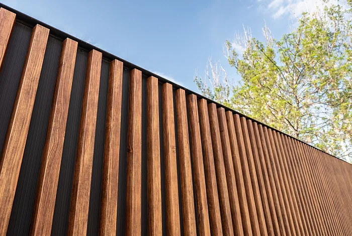 Дизайнерские панели для забора ORMAN APROFIL, частный дом, г. Алматы, 2025