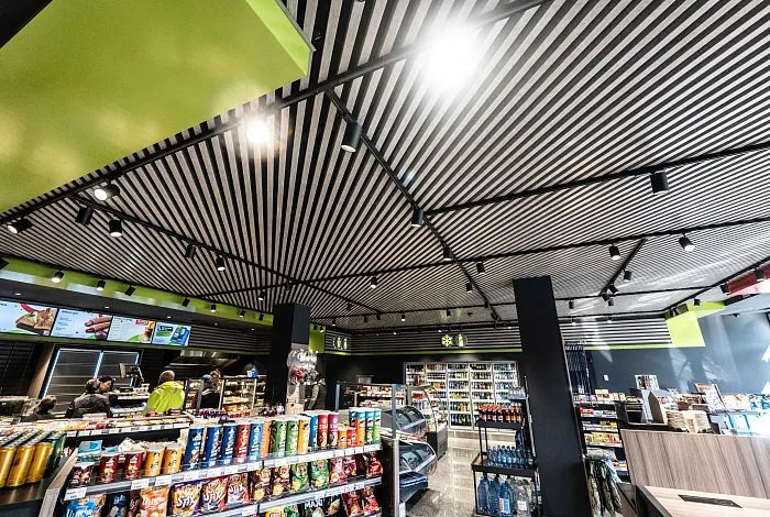 Кубический потолок APROFIL, для бизнеса, АЗС Royal Petrol, г. Алматы, ул. Байтурсынова, 2025